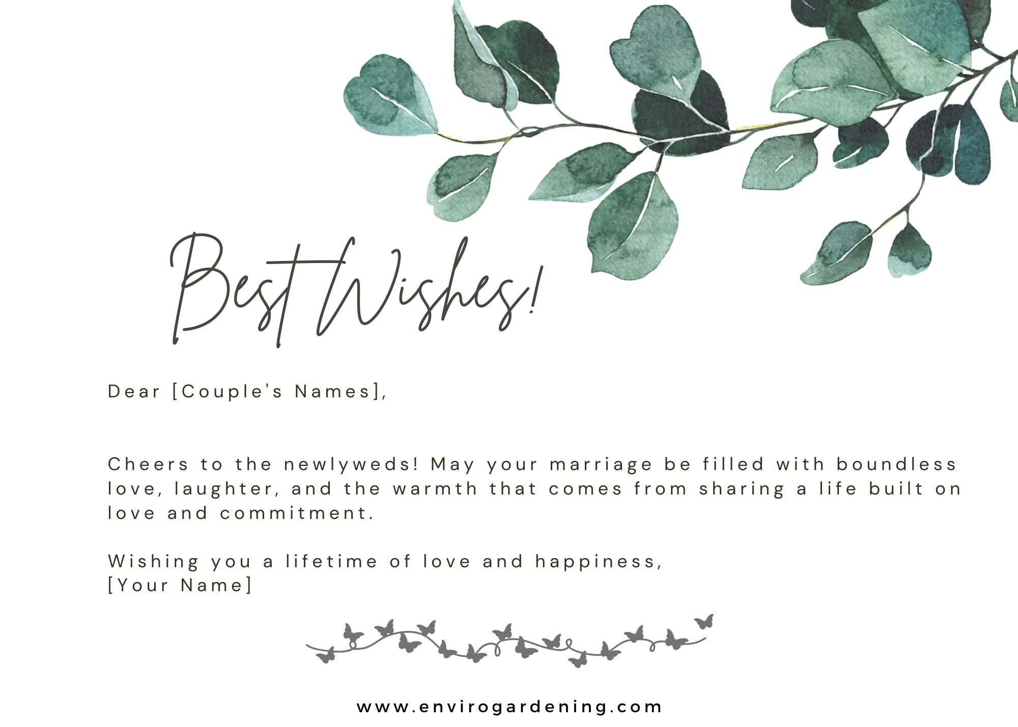 Gift Message Card - Wedding 1