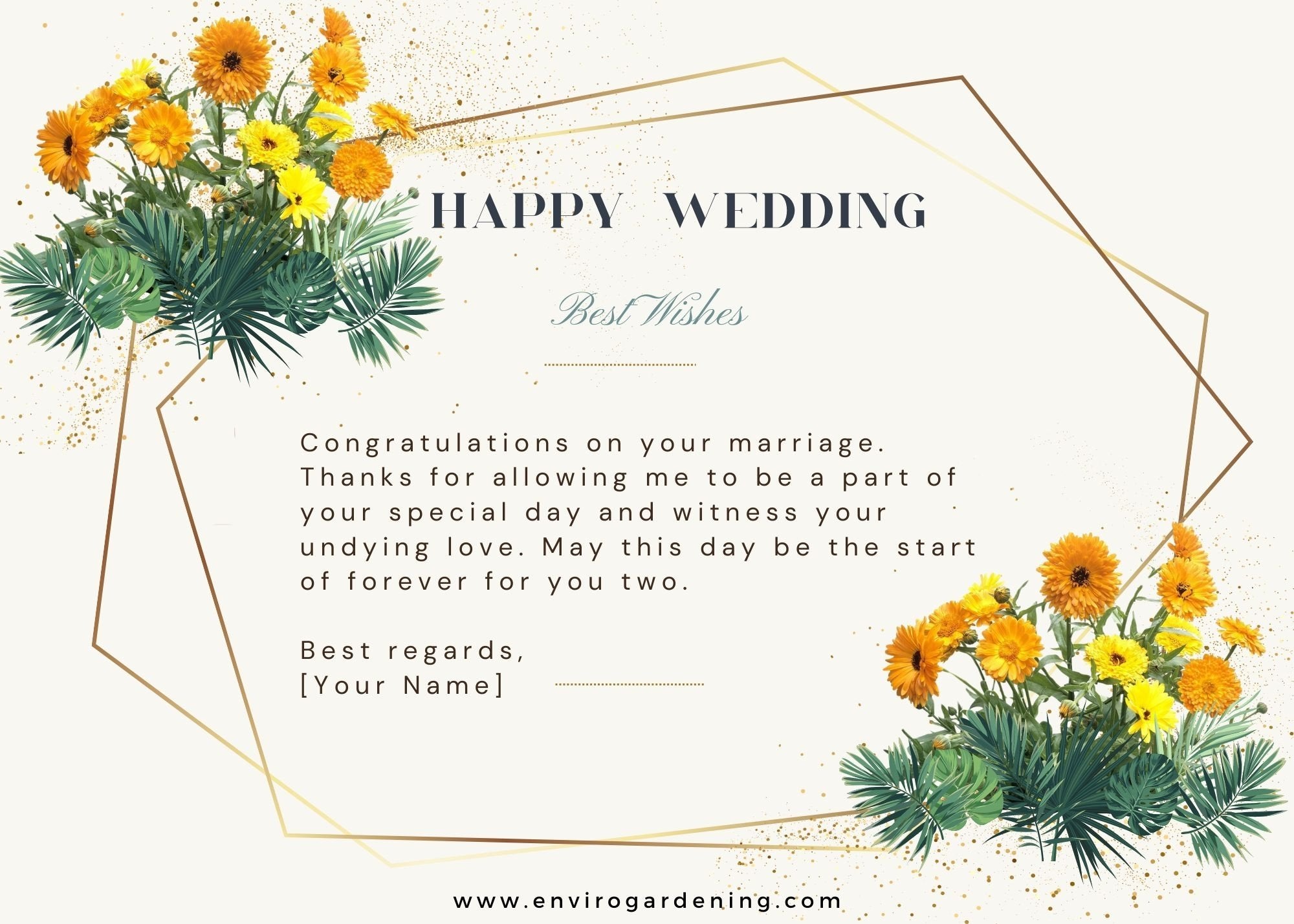 Gift Message Card - Wedding