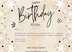 Gift Message Card - Birthday 1