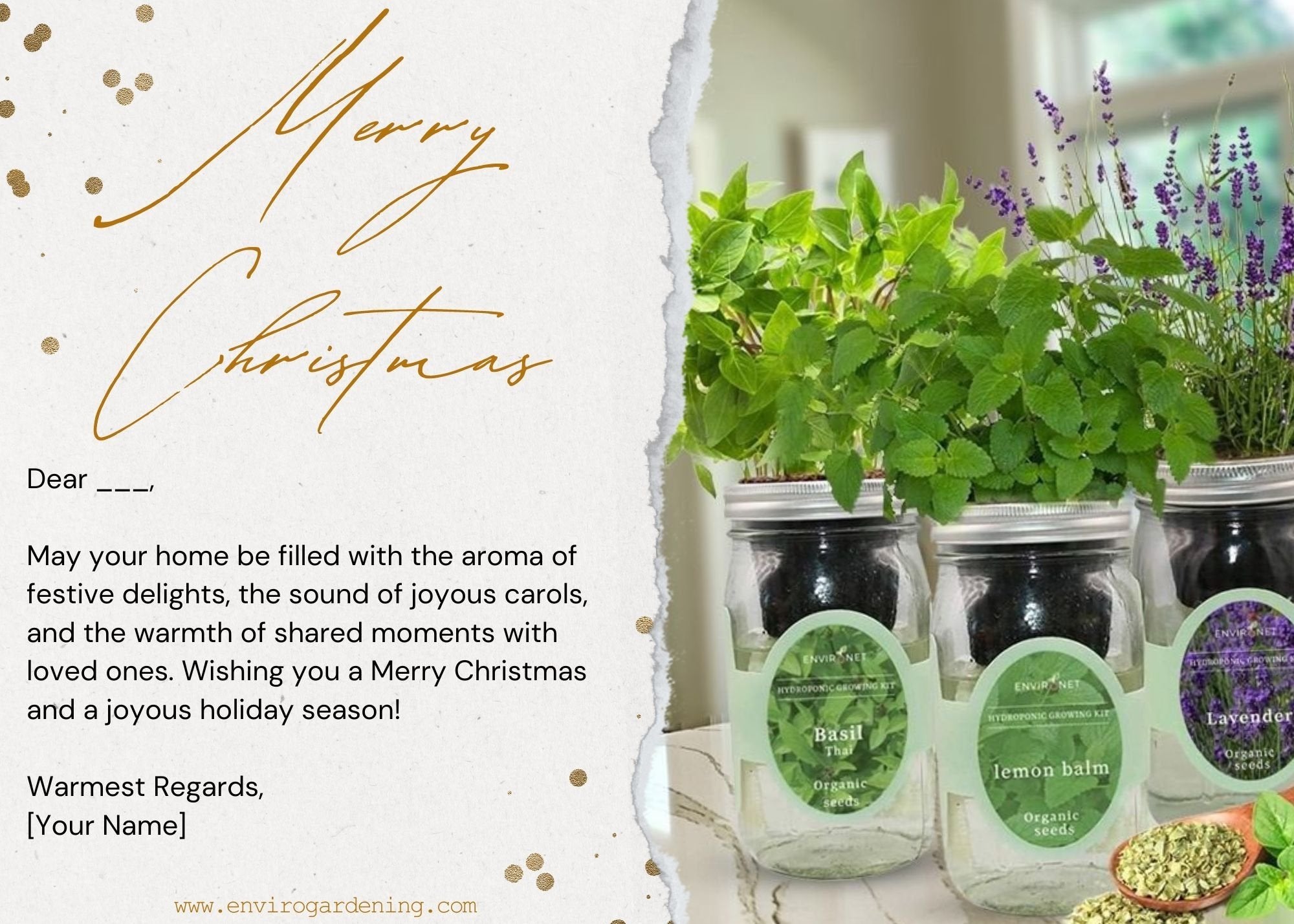 Gift Message Card - Christmas