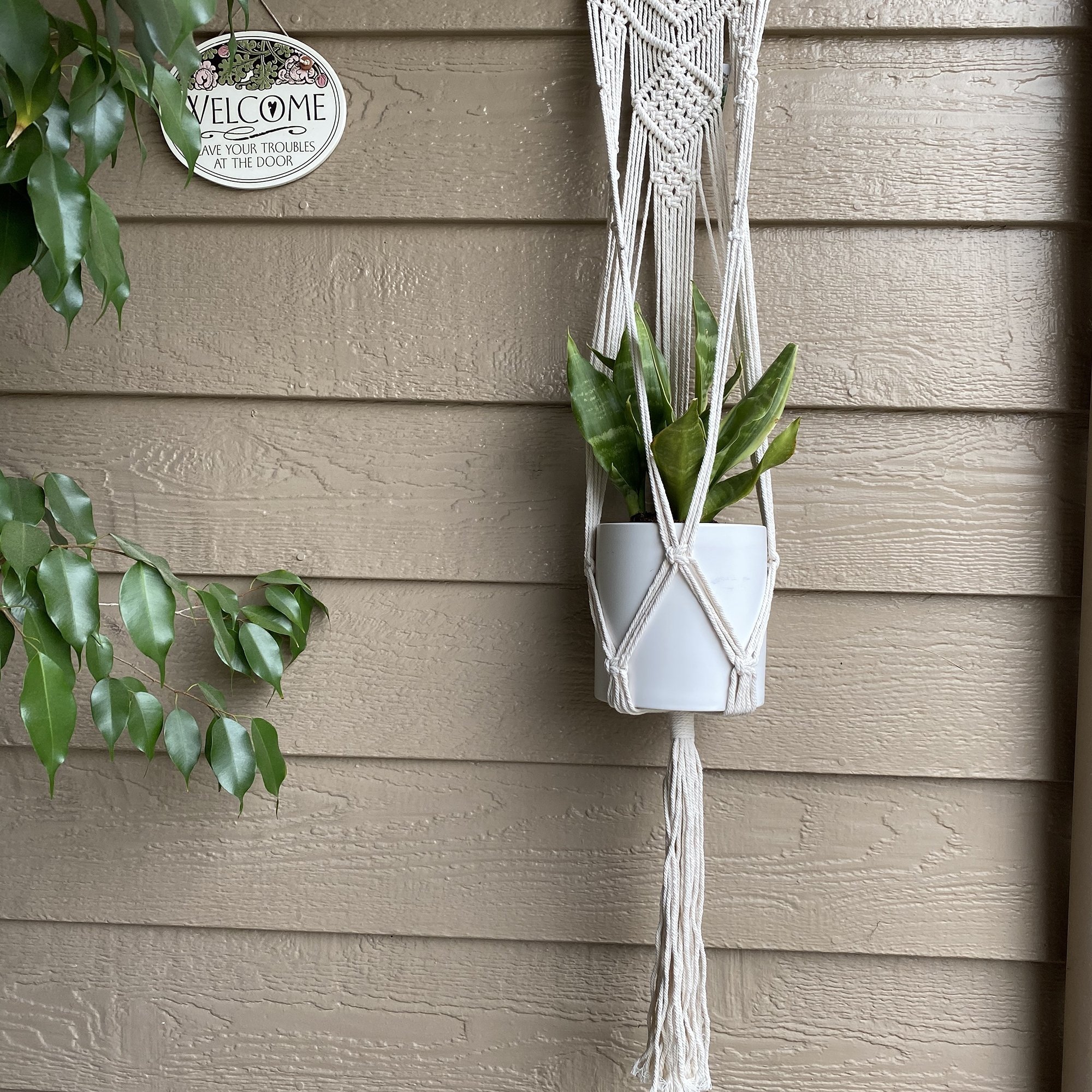 40" Hanging Macrame Planter Hanger