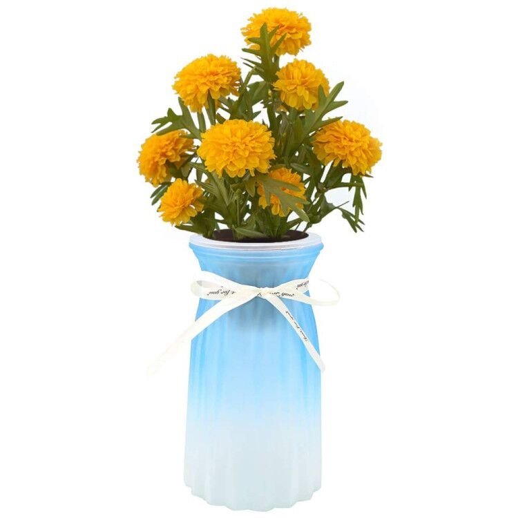 Marigold Glass Vase Hydroponic Herb Kit